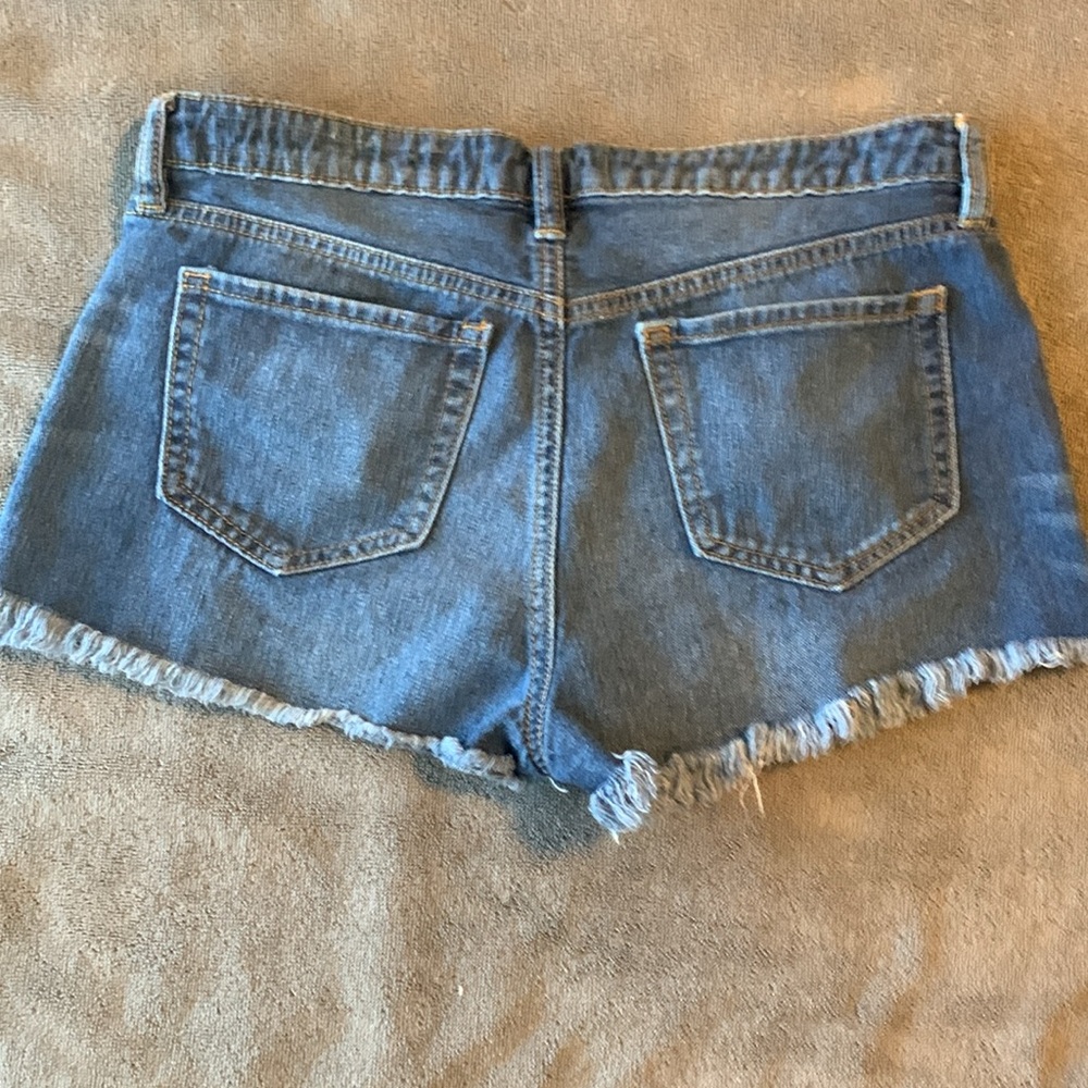 Bullhead Blue Distressed Jean Shorts - Picture 3 of 3